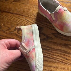 Colorful Tie-Dye Kids Slip-On Shoes